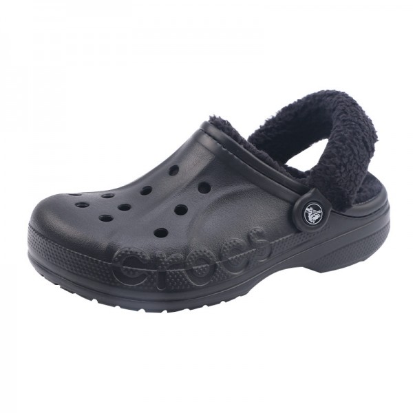 잇썸몰,CROCS 크록스 바야 라인드 퍼즈 스트랩 클로그 털신 겨울실내화 206633