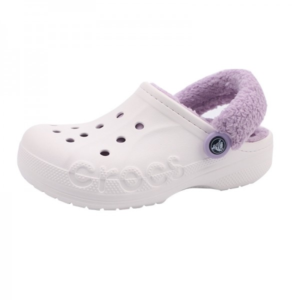 잇썸몰,CROCS 크록스 바야 라인드 퍼즈 스트랩 클로그 털신 겨울실내화 206633
