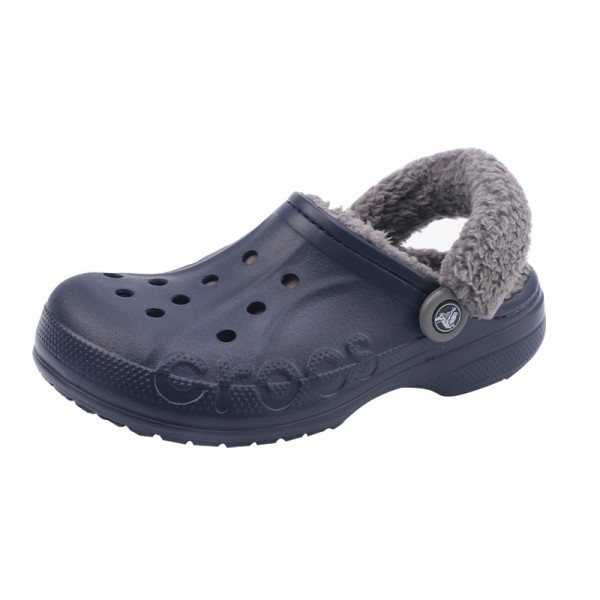 잇썸몰,CROCS 크록스 바야 라인드 퍼즈 스트랩 클로그 털신 겨울실내화 206633