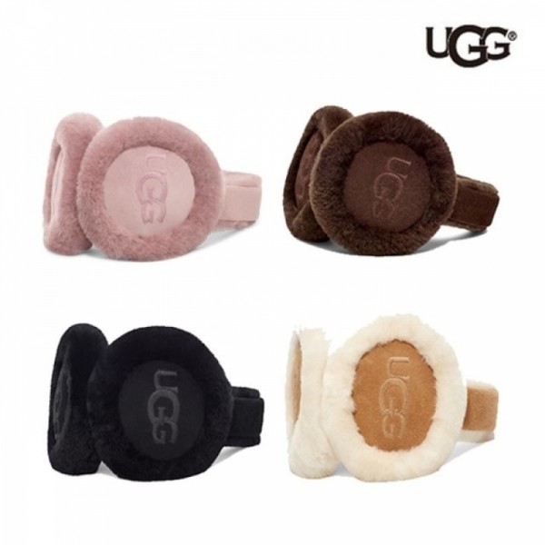 잇썸몰,어그 UGG 엠브로이더드 로고 이어머프 양모 귀마개 체스트넛 20955-CHE