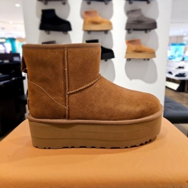 잇썸몰,어그 부츠 클래식 미니 플랫폼 겨울 양털 체스트넛 1134991-CHE