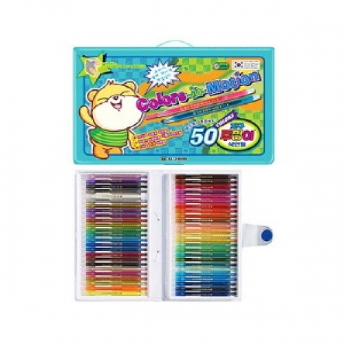 잇썸몰,지구색연필 50색 투명이 메탈릭샤프식 금색은색