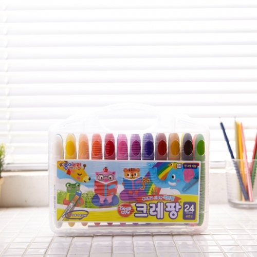 잇썸몰,종이크레팡24색(색연필-가는심)