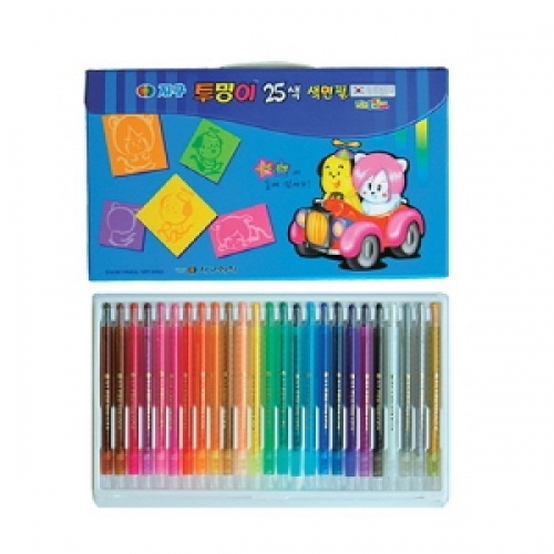 잇썸몰,지구색연필 25색 투명이 샤프식 금색은색 그리기