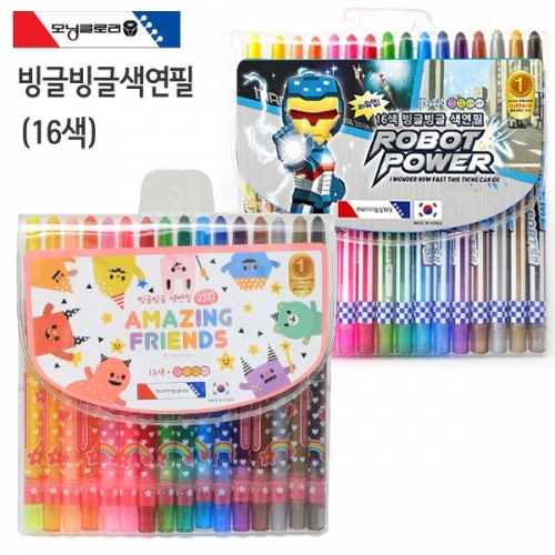 잇썸몰,모닝글로리 빙글빙글색연필 16색 (33485751901) (택1)