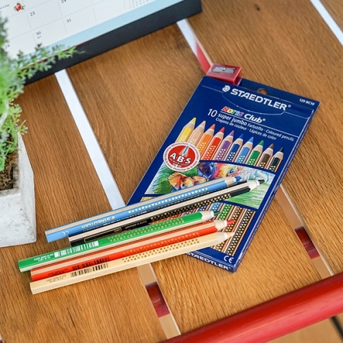 잇썸몰,스테들러 노리스클럽 슈퍼점보 129-NC10 10색 색연필 세트