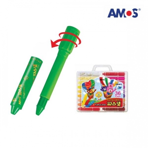 잇썸몰,AMOS 파스넷 크레파스 36색세트