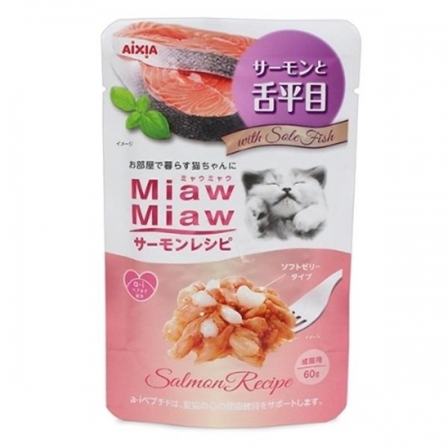 잇썸몰,먀우먀우 연어레시피 파우치 - 연어와 혀가자미(MSP-4)