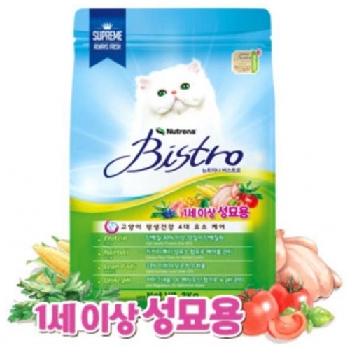 잇썸몰,사료  비스트로 캣 어덜트(1세이상 성묘용)2kg