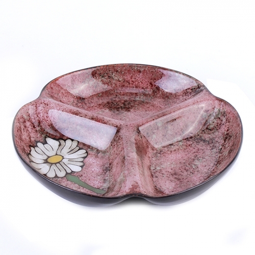 잇썸몰,소담 핸드페인팅 삼절나눔접시 대1P 레드 (HJ50492)