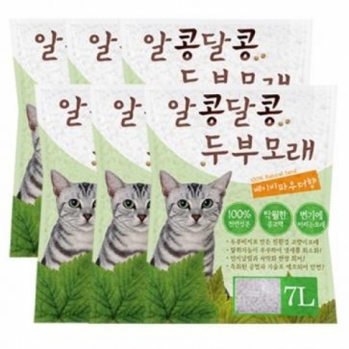 잇썸몰,알콩달콩 두부모래 (베이비파우더향)×6개세트