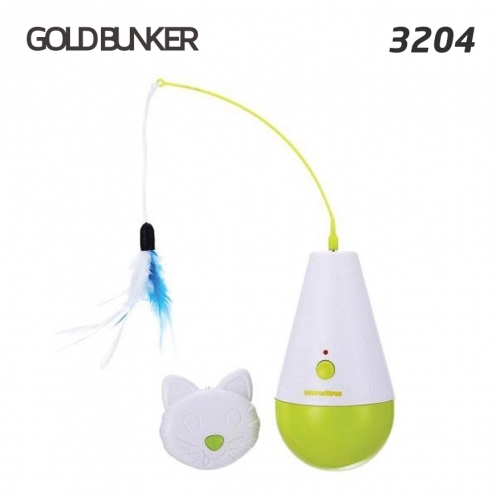 잇썸몰,고양이 자동 오뚝이 장안감 3204 깃털 장난감