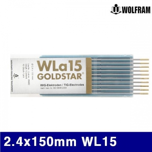 잇썸몰,울프람 7230187 텅스텐봉-(골드) 2.4x150mm WL15 (통(10EA))