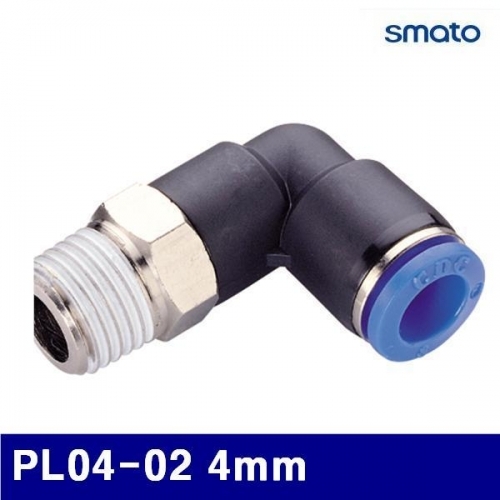 잇썸몰,스마토 6340487 에어원터치피팅(신주) PL04-02 4mm (묶음(10ea))
