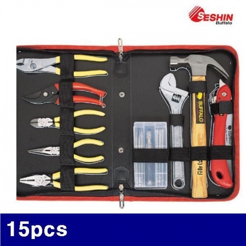 잇썸몰,세신버팔로 1040652 가정용 공구세트 15pcs  (1EA)