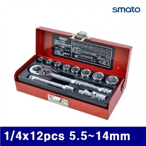 잇썸몰,스마토 1014921 소켓렌치세트 1/4x12pcs 5.5-14mm (1EA)