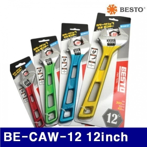 잇썸몰,베스토 359-0414 칼라그립 경량몽키 BE-CAW-12 12Inch 42mm (1EA)