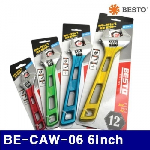 잇썸몰,베스토 359-0411 칼라그립 경량몽키 BE-CAW-06 6Inch 18mm (1EA)