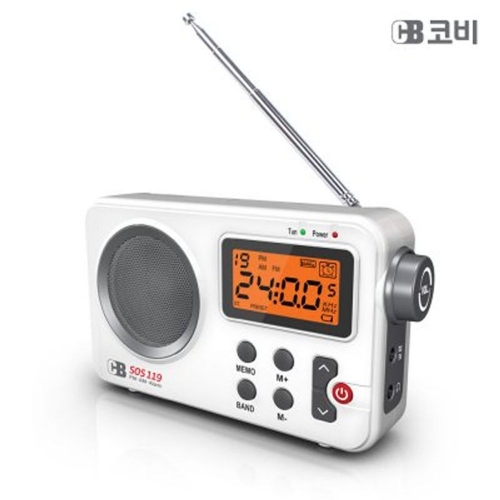 잇썸몰,코비 휴대용라디오 SOS119 재난대비  FMAM 강력수신