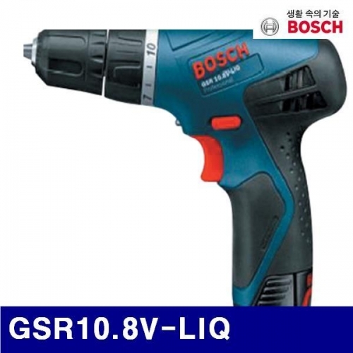 잇썸몰,보쉬 5050356 충전드릴 GSR10.8V-LIQ 10.8V/2.0Ah 0-500rpm (1EA)