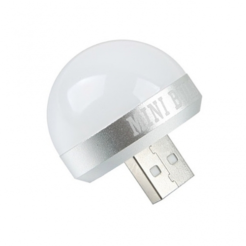 잇썸몰,(Coms) 하단 USB 전구형 미니 램프 (WH2673)