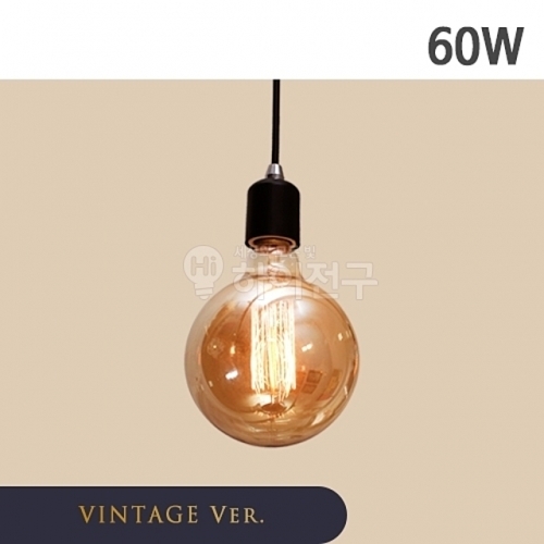 잇썸몰,빈티지 디자인 백열전구 60w G125 인테리어용