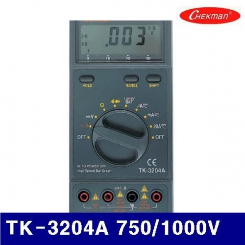 잇썸몰,태광전자 4150233 디지털 테스터기 TK-3204A 750/1000V (1EA)