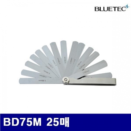 잇썸몰,블루텍 4014579 두께게이지 BD75M 25매 (1EA)