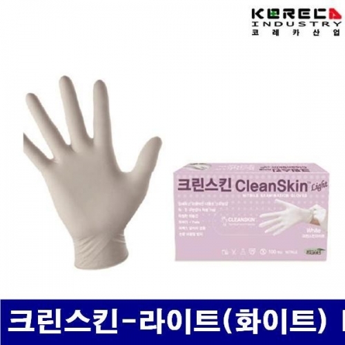 잇썸몰,코레카산업 8595823 크린스킨 장갑 크린스킨-라이트(화이트) L 1통-50조 (1통)