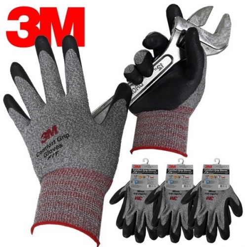 잇썸몰,3M 스판덱스 혼회색 FIT 코팅장갑 3켤레