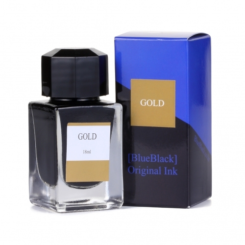 잇썸몰,블루블랙 오리지널 병 잉크 골드 (18ml)