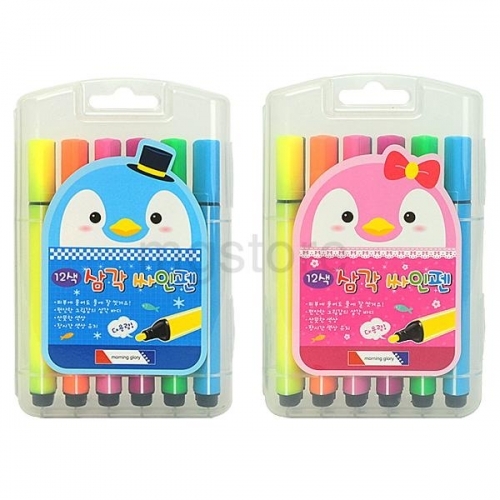 잇썸몰,모닝글로리 4000 삼각사인펜 12색 (제품선택)