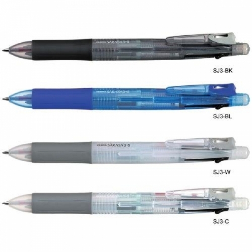잇썸몰,제브라)사라사 중성펜_샤프 3plus1(0.5mm_청)-다스(12개입)