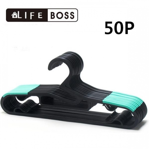 잇썸몰,논슬립옷걸이 성인 블랙 (민트) 50P 생활잡화