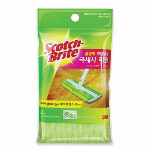 잇썸몰,3M)클립형 막대걸레 리필-박스(12개입)-박스(12개입)