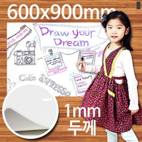 잇썸몰,모든 벽에 붙여쓰는 화이트보드 60cmX90cm 탈부착가능