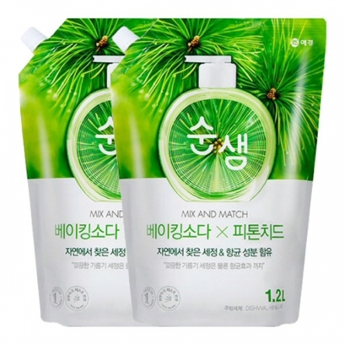 잇썸몰,애경 순샘 베이킹 피톤치드 1.2kg 주방세제 리필
