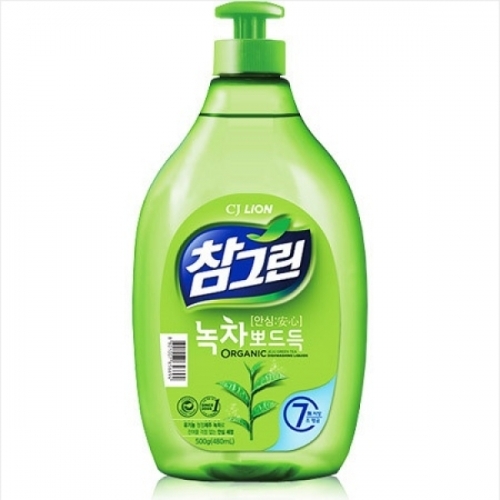 잇썸몰,라이온 참그린 녹차 뽀드득 주방세제 500ml