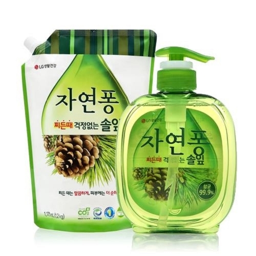 잇썸몰,LG 주방세제 자연퐁 솔잎 리필  1.4kg