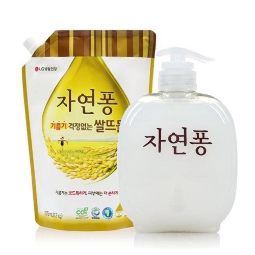 잇썸몰,LG 주방세제 자연퐁 쌀뜨물 1400ml 1개입