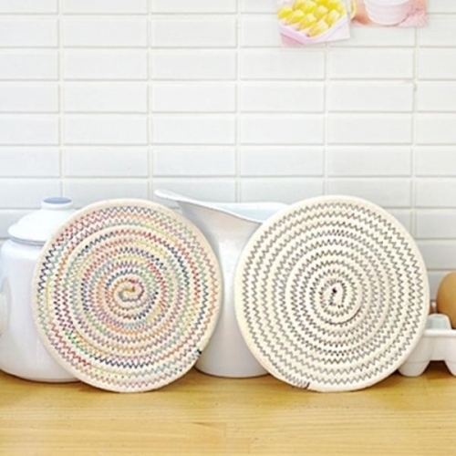 잇썸몰,지그재그 원형 냄비받침 2종