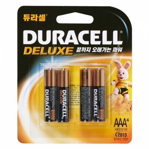 잇썸몰,듀라셀 알카라인 디럭스 건전지(AAA4)