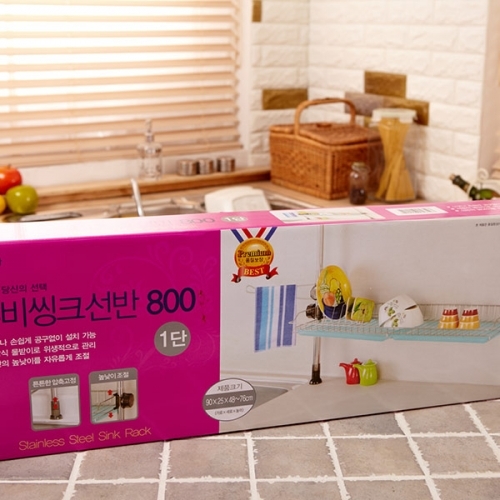 잇썸몰,리빙코 루비 씽크선반800 1단