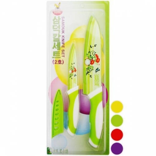 잇썸몰,삼덕 칼라식 과도칼세트2호