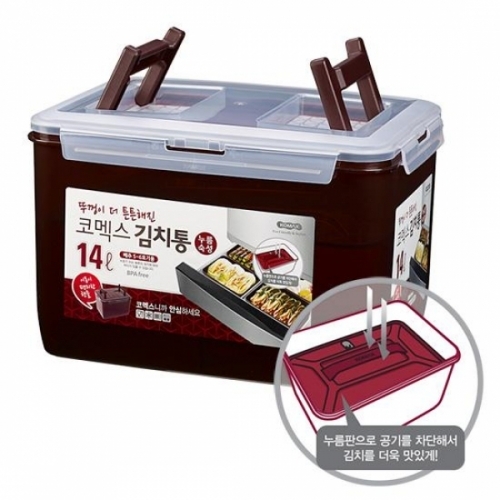 잇썸몰,뚜껑이 더 튼튼해진 누름숙성김치통 14L 72호주방용품
