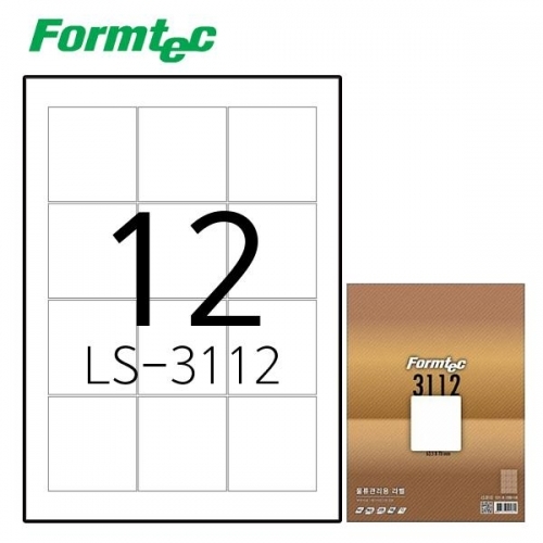 잇썸몰,폼텍 LS-3112 100매 레이저잉크젯 라벨