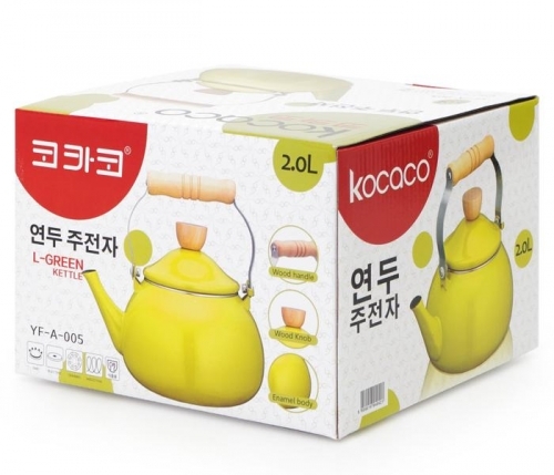 잇썸몰,코카코 연두 법랑주전자 2L 연두
