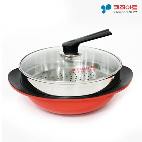 잇썸몰,키친아트 파티웍 찜기 28cm (HJ1184)