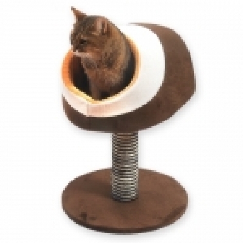 잇썸몰,펫모닝 파스텔 캣타워 브라운(PMC-AS3032-3)