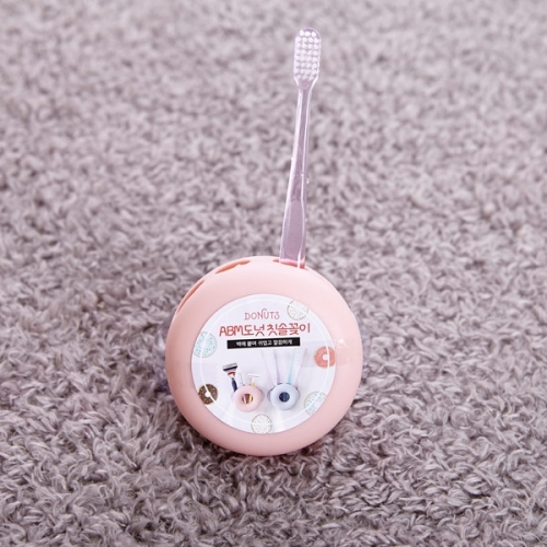잇썸몰,ABM(C) 도넛 칫솔꽃이 핑크